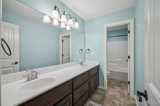 1620 E Boston Ct, Broken Arrow, OK 74012 - full bath with double vanity and tile patterned flooring