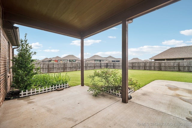 1620 E Boston Ct, Broken Arrow, OK 74012 - fenced backyard with a patio area and a residential view