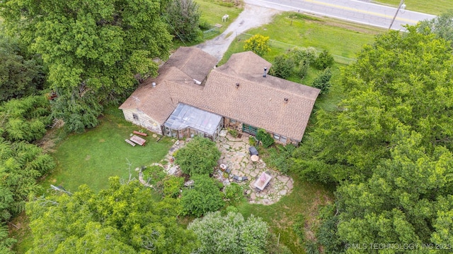 1608 E 56th St N, Tulsa, OK 74126 - aerial view of property and surrounding area