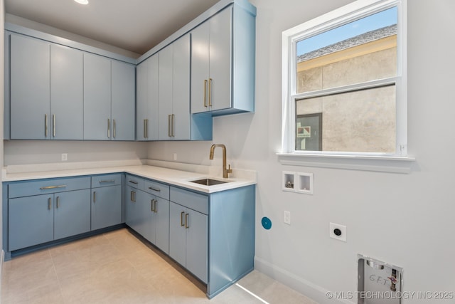 12622 S Granite Ave E, Bixby, OK 74008 - laundry room with hookup for an electric dryer, hookup for a washing machine, and cabinet space