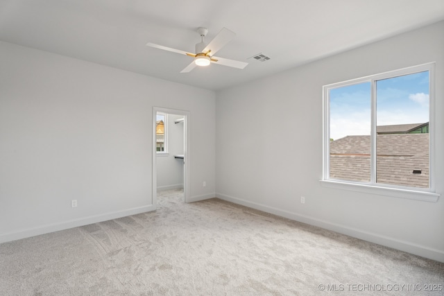12622 S Granite Ave E, Bixby, OK 74008 - empty room featuring light colored carpet and a ceiling fan