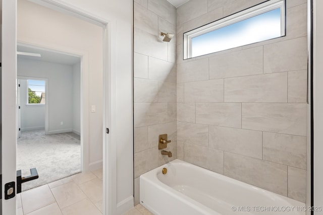 12622 S Granite Ave E, Bixby, OK 74008 - full bath featuring shower / bathtub combination and tile patterned flooring