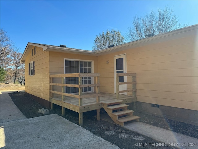 14274 W Clyde Maher, Tahlequah, OK 74464 - back of house featuring a deck