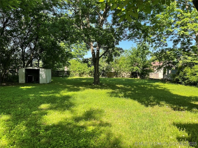 307 NE A St, Antlers, OK 74523 - view of yard with a shed