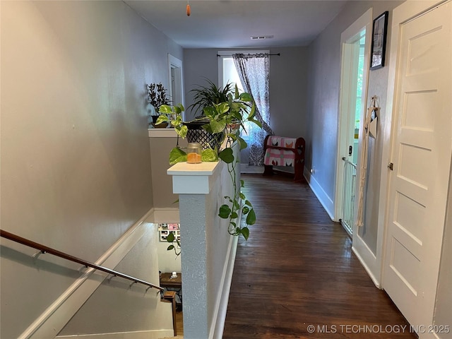 307 NE A St, Antlers, OK 74523 - foyer entrance with dark wood-type flooring