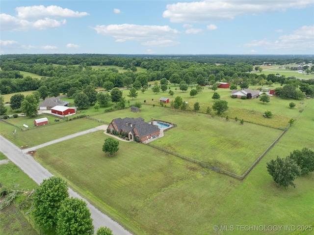 18820 S Kiowa Rd, Claremore, OK 74017 - overview of rural landscape