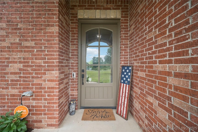 18820 S Kiowa Rd, Claremore, OK 74017 - view of exterior entry with brick siding