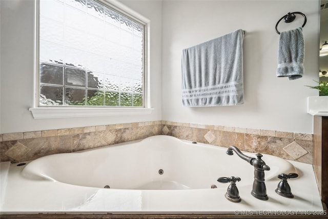 18820 S Kiowa Rd, Claremore, OK 74017 - full bath with a whirlpool tub and vanity