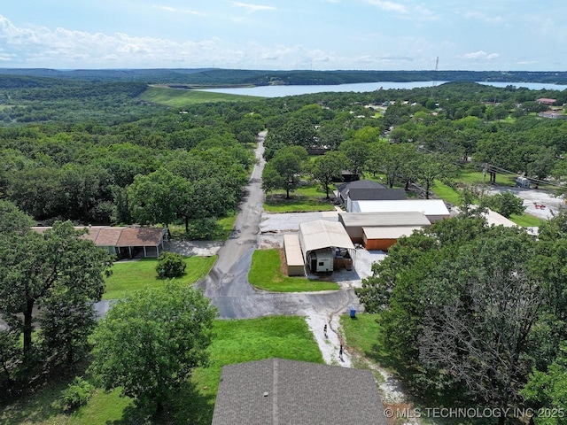 97951 S 4489th Rd, Vian, OK 74962 - aerial view of a nearby body of water and a forest