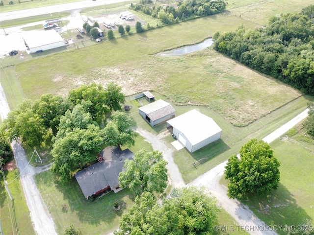 1604 N 2nd Ave, Warner, OK 74469 - drone / aerial view of a large body of water