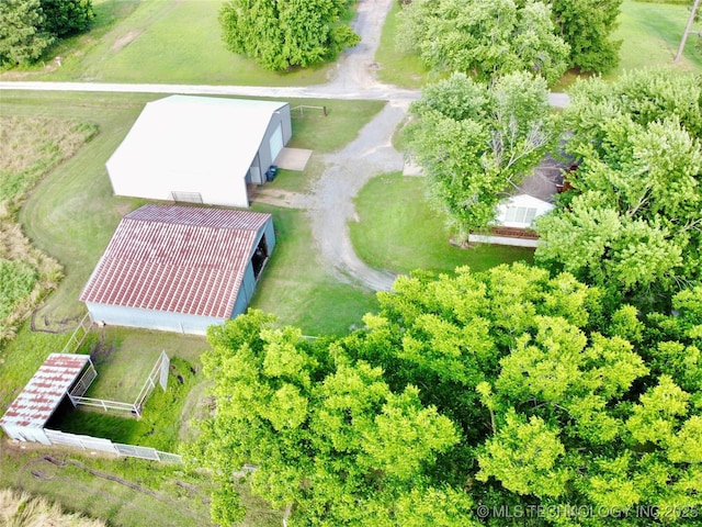 1604 N 2nd Ave, Warner, OK 74469 - aerial view of property and surrounding area