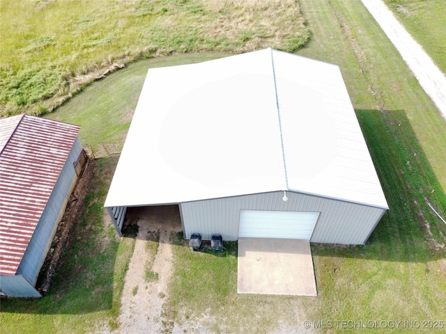 1604 N 2nd Ave, Warner, OK 74469 - view from above of property