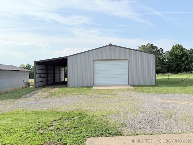 1604 N 2nd Ave, Warner, OK 74469 - garage featuring driveway and a garage