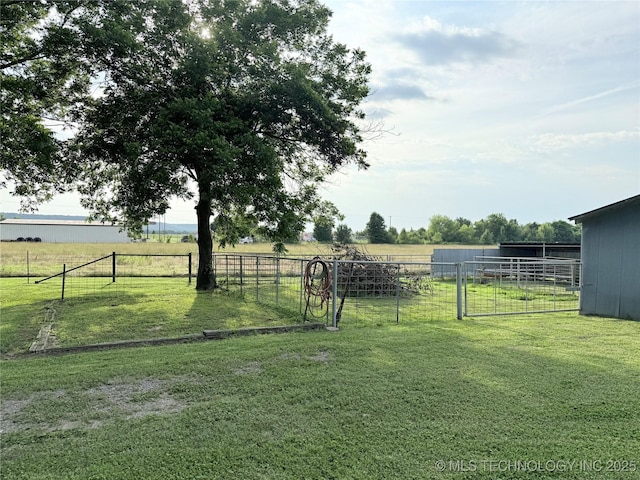 1604 N 2nd Ave, Warner, OK 74469 - view of yard featuring a view of countryside and an outbuilding