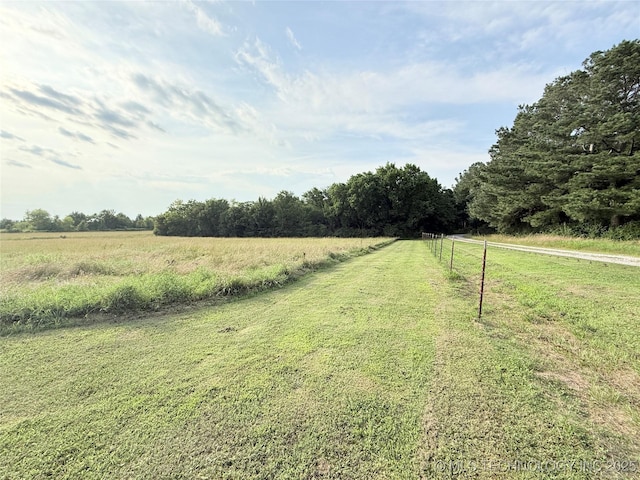 1604 N 2nd Ave, Warner, OK 74469 - view of yard featuring a view of rural / pastoral area