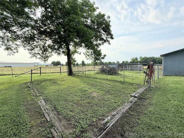 1604 N 2nd Ave, Warner, OK 74469 - view of yard featuring a view of rural / pastoral area