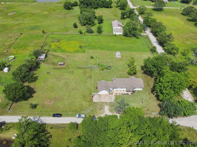 9025 N 156th Rd, Beggs, OK 74421 - aerial view of sparsely populated area with agricultural land