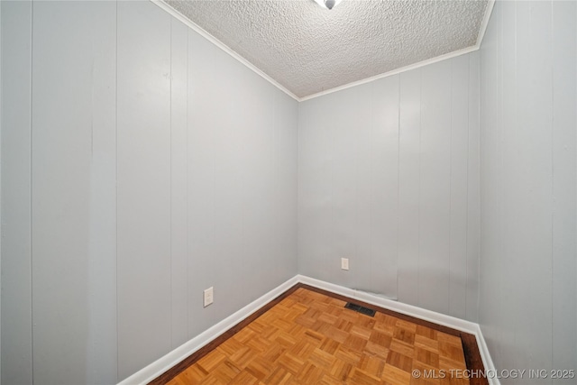 9025 N 156th Rd, Beggs, OK 74421 - spare room with a textured ceiling and ornamental molding