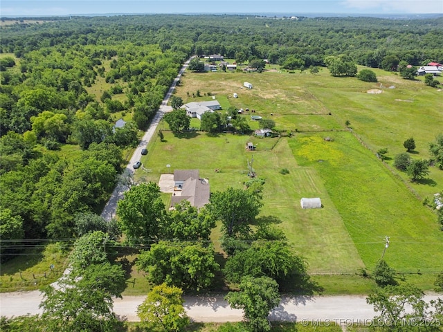 9025 N 156th Rd, Beggs, OK 74421 - view of rural area with a forest