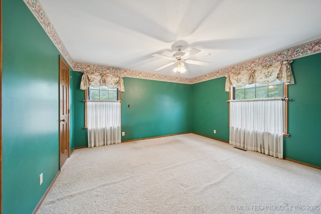 11637 W 86th St S, Sapulpa, OK 74066 - carpeted empty room featuring ceiling fan and baseboards