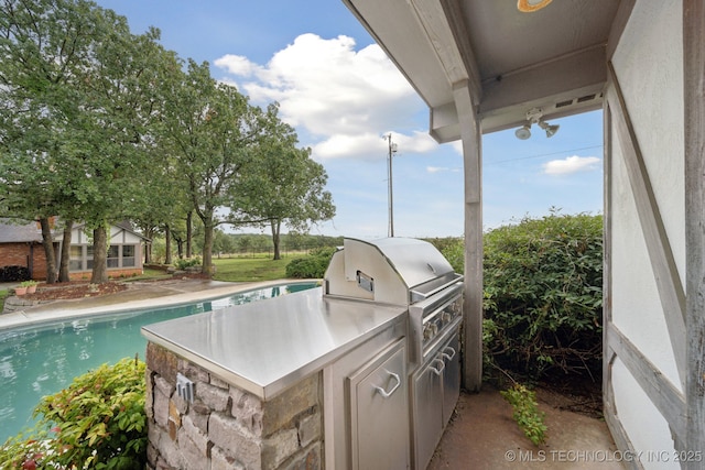 11637 W 86th St S, Sapulpa, OK 74066 - view of patio with exterior kitchen