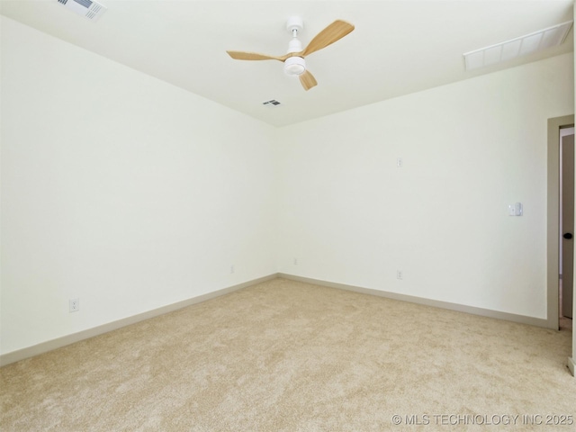2 Valley View Dr, Burneyville, OK 73430 - spare room featuring carpet flooring and ceiling fan