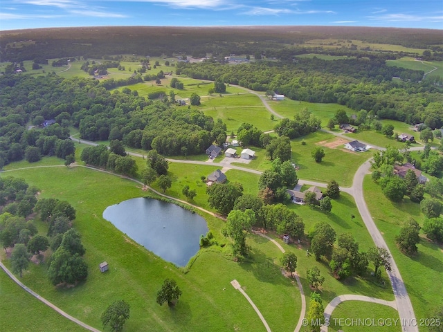2 Valley View Dr, Burneyville, OK 73430 - bird's eye view of a nearby body of water