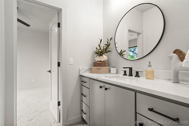 3008 S Boston Ct, Tulsa, OK 74114 - bathroom with vanity and baseboards