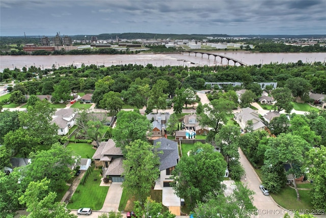 3008 S Boston Ct, Tulsa, OK 74114 - view of property location with a notable bridge, nearby suburban area, and a nearby body of water