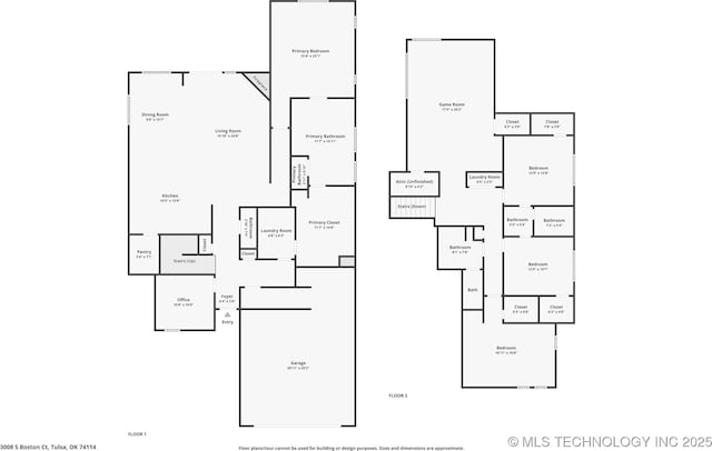 3008 S Boston Ct, Tulsa, OK 74114 - view of floor plan / room layout