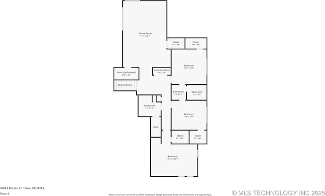 3008 S Boston Ct, Tulsa, OK 74114 - view of room layout