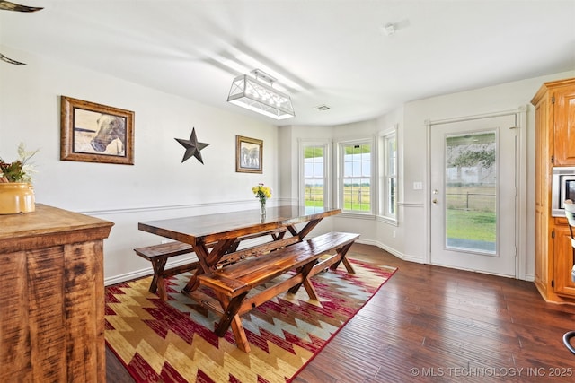 23535 E 720th Rd, Wagoner, OK 74467 - dining room with dark wood-style floors