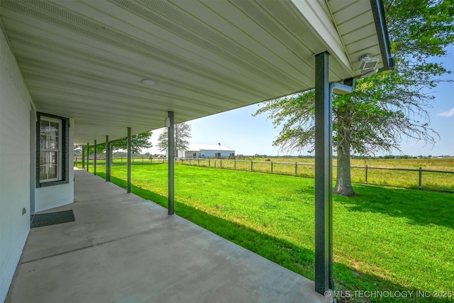 23535 E 720th Rd, Wagoner, OK 74467 - view of patio featuring a rural view