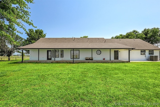 23535 E 720th Rd, Wagoner, OK 74467 - back of property with a patio and a shingled roof