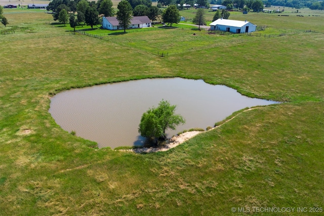 23535 E 720th Rd, Wagoner, OK 74467 - overview of rural landscape featuring a large body of water