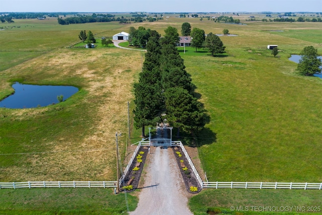 23535 E 720th Rd, Wagoner, OK 74467 - overview of rural landscape featuring a large body of water
