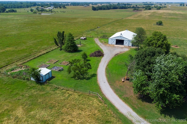 23535 E 720th Rd, Wagoner, OK 74467 - aerial view of sparsely populated area with agricultural land