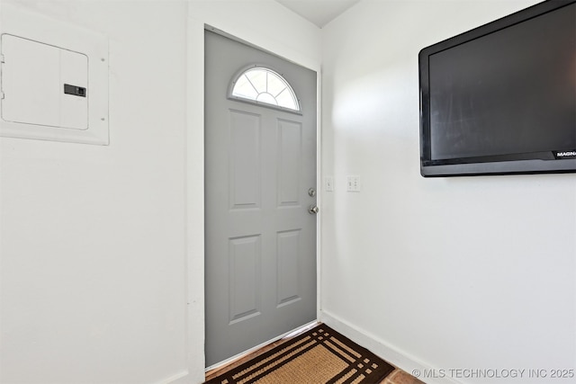 23535 E 720th Rd, Wagoner, OK 74467 - entryway featuring electric panel and baseboards