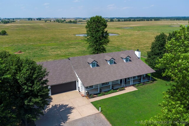 23535 E 720th Rd, Wagoner, OK 74467 - overview of rural landscape