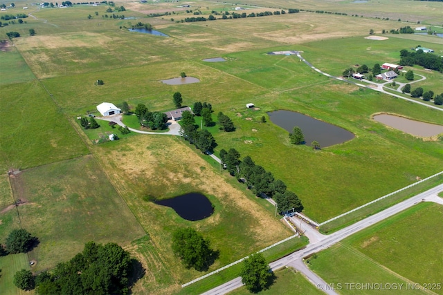 23535 E 720th Rd, Wagoner, OK 74467 - view of property location with a large body of water and rural landscape