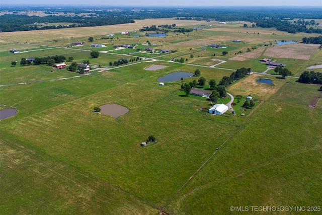 23535 E 720th Rd, Wagoner, OK 74467 - view of property location with rural landscape and a nearby body of water