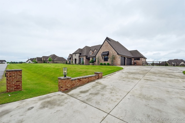 11325 S 212th E Ave, Broken Arrow, OK 74014 - french country inspired facade with an attached garage, driveway, stone siding, and brick siding