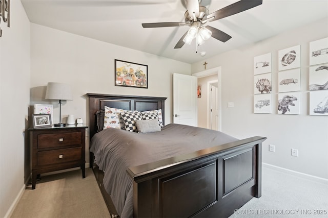 11325 S 212th E Ave, Broken Arrow, OK 74014 - bedroom with light carpet and a ceiling fan
