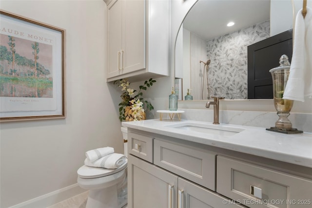 6026 E 119th Pl, Tulsa, OK 74137 - bathroom featuring vanity and recessed lighting