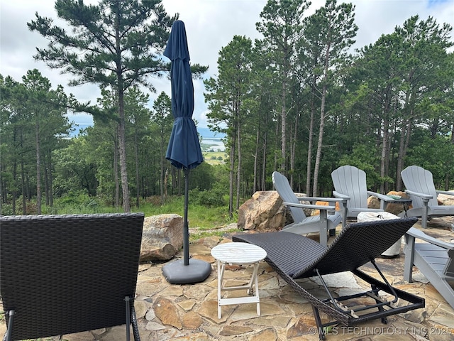 13425 SW 1025th Ave, Tuskahoma, OK 74571 - view of patio