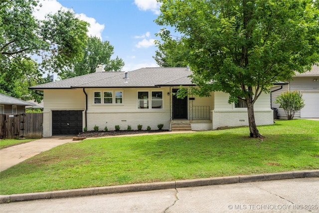 4015 S Urbana Ave, Tulsa, OK 74135 - single story home with driveway, brick siding, a garage, and a shingled roof