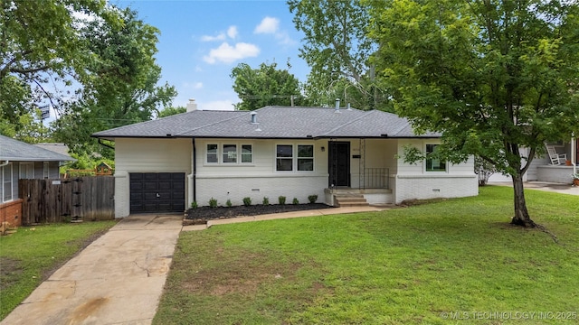 4015 S Urbana Ave, Tulsa, OK 74135 - view of front of home featuring driveway, brick siding, roof with shingles, and a chimney