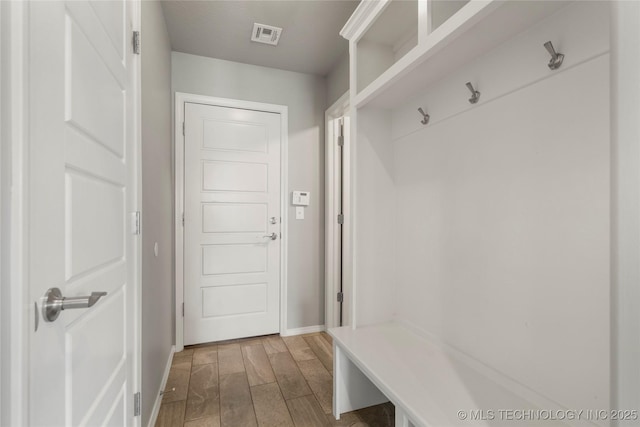 12913 S Ash St, Jenks, OK 74037 - mudroom featuring baseboards and light wood-type flooring