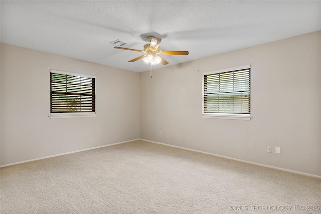 816 N Birch St, Jenks, OK 74037 - carpeted empty room with a ceiling fan and a textured ceiling
