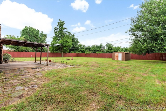 816 N Birch St, Jenks, OK 74037 - fenced backyard with a shed and a patio area